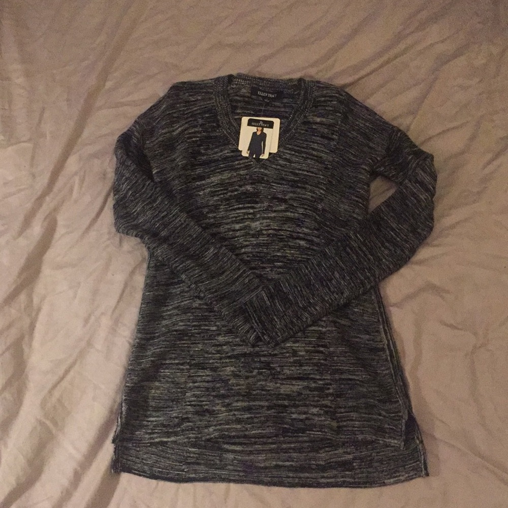 Black and white Ellen Tracy sweater